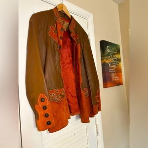 Clean cut cowboy jacket. Real leather